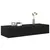 Produktbild 3 för Vägghylla med lådor svart 100x36x19 cm konstruerat trä