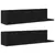 Produktbild 2 för Vägghyllor 2 st svart 75x16,5x16,5 cm konstruerat trä