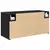 Produktbild 8 för Väggskåp för badrum svart 60x25x30 cm konstruerat trä
