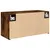 Produktbild 8 för Väggskåp för badrum rökfärgad ek 60x25x30 cm konstruerat trä