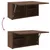Produktbild 9 för Väggskåp för badrum brun ek 60x25x30 cm konstruerat trä