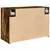 Produktbild 8 för Väggskåp för badrum rökfärgad ek 60x25x40 cm konstruerat trä