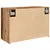 Produktbild 8 för Väggskåp för badrum åldrat trä 60x25x40 cm konstruerat trä