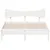Produktbild 4 för Sängram utan madrass vit 140x200 cm massiv furu