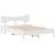 Produktbild 2 för Sängram utan madrass vit 120x190 cm massiv furu