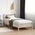 Produktbild 3 för Sängram utan madrass 90x190 cm massiv furu