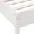 Produktbild 9 för Sängram utan madrass vit 75x190 cm massiv furu