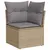 Produktbild 4 för Soffgrupp för trädgården med dynor 6 delar beige konstrotting
