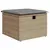 Produktbild 6 för Matgrupp för trädgården med dynor 8 delar beige konstrotting