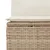 Produktbild 10 för Soffgrupp för trädgården med dynor 6 delar beige konstrotting