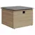 Produktbild 6 för Loungegrupp för trädgården m. dynor 11 delar beige konstrotting