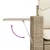 Produktbild 11 för Matgrupp för trädgården med dynor 7 delar beige konstrotting