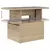 Produktbild 10 för Loungegrupp för trädgården m. dynor 11 delar beige konstrotting