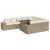 Produktbild 2 för Loungegrupp för trädgården m. dynor 11 delar beige konstrotting