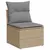 Produktbild 5 för Loungegrupp för trädgården m. dynor 11 delar beige konstrotting