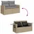 Produktbild 9 för Loungegrupp för trädgården m. dynor 11 delar beige konstrotting