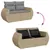 Produktbild 6 för Soffgrupp för trädgården med dynor 5 delar beige konstrotting