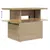 Produktbild 10 för Loungegrupp för trädgården m. dynor 11 delar beige konstrotting