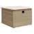 Produktbild 5 för Matgrupp för trädgården med dynor 8 delar beige konstrotting