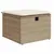 Produktbild 6 för Soffgrupp för trädgården med dynor 9 delar beige konstrotting