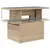 Produktbild 10 för Matgrupp för trädgården med dynor 8 delar beige konstrotting