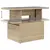 Produktbild 10 för Matgrupp för trädgården med dynor 8 delar beige konstrotting