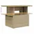 Produktbild 11 för Matgrupp för trädgården med dynor 8 delar beige konstrotting