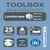 Produktbild 3 för Exacompta Skrivbordsfack set Toolbox Maxi med 3 lådor Harlequin