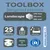 Produktbild 4 för Exacompta Dokumentfack set Toolbox med 4 lådor Harlequin